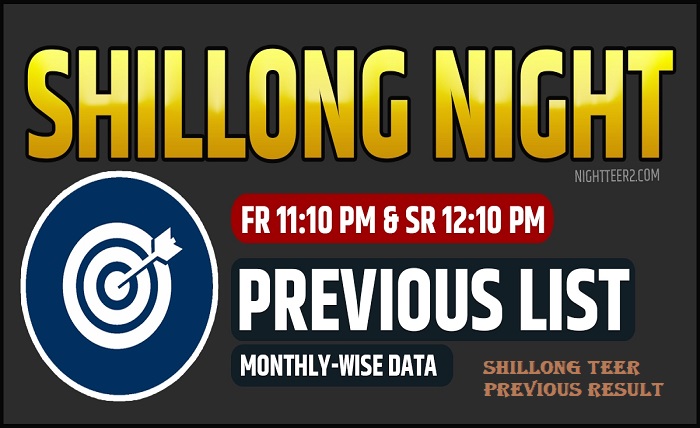 shillong teer previous result