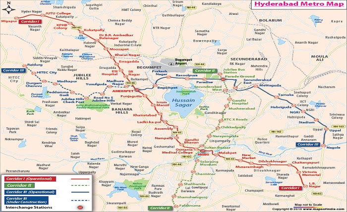 hyderabad metro map